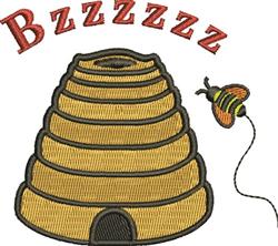 Bzzzzzz - 4x4 bzzzzzz detailed machine embroidery design perfect for kitchen tea towels