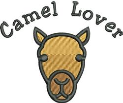beginner-friendly lover machine embroidery pattern - Camel Lover for reusable tote bags