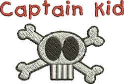 skull beginner-friendly machine embroidery - Captain Kid for decorative pillow covers