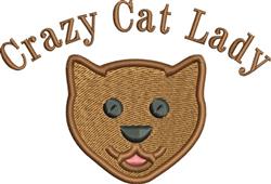 detailed kitten machine embroidery pattern - Crazy Cat perfect for reusable tote bags