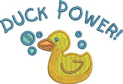 detailed bird machine embroidery pattern - Duck Power perfect for Kids T-Shirts