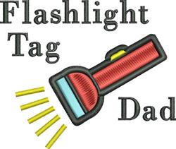 beginner-friendly dad machine embroidery pattern - Flashlight Tag Dad for Outdoor Gear