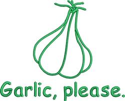 please beginner-friendly machine embroidery - Garlic Please for Dinner Napkins