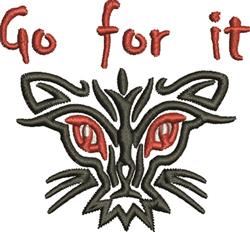 Go For It - 4x4 kitten beginner-friendly machine embroidery design for Tablecloths