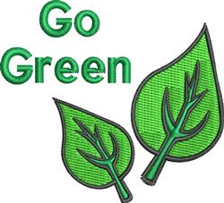 beginner-friendly tree machine embroidery pattern - Go Green for reusable tote bags