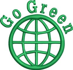 Go Green - 4x4 design beginner-friendly machine embroidery design for Reusable Bags