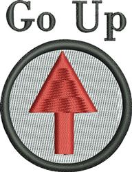 Go Up - 4x4 design beginner-friendly machine embroidery design for kitchen aprons