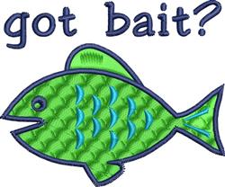 Got Bait - 4x4 bait beginner-friendly machine embroidery design for cute baby onesies