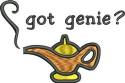 Got Genie - 4x4 genie beginner-friendly embroidery design for reusable tote bags