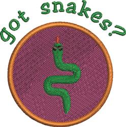 snakes? detailed machine digital embroidery - Got Snakes? perfect for Backpacks