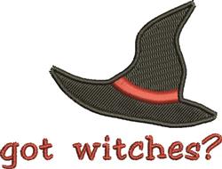 beginner-friendly halloween witches? machine embroidery pattern - Got Witches? for reusable tote bags