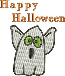 beginner-friendly halloween ghost machine embroidery pattern - Halloween Ghost for reusable tote bags