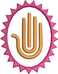 quick stitch icon machine embroidery pattern - Hand Icon perfect for kitchen aprons