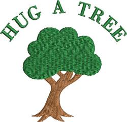 Hug A Tree - 4x4 tree beginner-friendly embroidery design for reusable tote bags