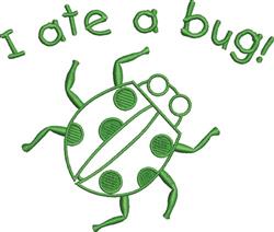 I Ate A Bug - 5x7 bug beginner-friendly embroidery design for decorative pillow covers