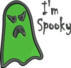 beginner-friendly spooky halloween ghost machine embroidery pattern - Im Spooky for Trick-or-treat bags