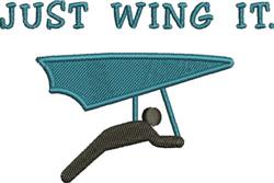 Just Wing It - 4x4 wing beginner-friendly embroidery design for decorative pillow covers