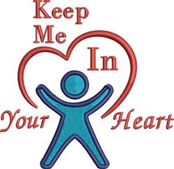 heart beginner-friendly machine embroidery - Keep Me perfect for cute baby onesies