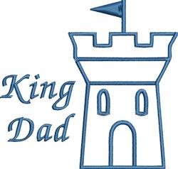 beginner-friendly dad machine embroidery pattern - King Dad perfect for Hoodies