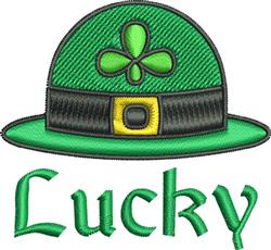 beginner-friendly shamrock machine embroidery pattern - Lucky Hat for decorative pillow covers