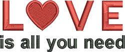 heart beginner-friendly machine embroidery - Need Love perfect for Holiday Apparel