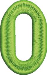 zero quick stitch machine embroidery - Number Zero for Milestone Celebration Apparel