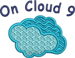 On Cloud 9 - 4x4 cloud beginner-friendly embroidery design for decorative pillow covers