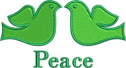 bird beginner-friendly machine embroidery - Peace Doves perfect for kitchen aprons