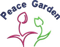 tulip beginner-friendly machine embroidery - Peace Garden for patchwork quilt blocks