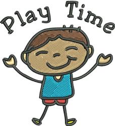 Play Time - 4x4 time detailed machine embroidery design for Childrens clothing