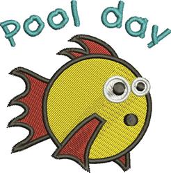 detailed heart machine embroidery pattern - Pool Day perfect for Swimming Bags