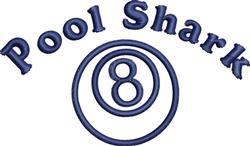 Pool Shark - 4x4 shark beginner-friendly embroidery design for Decorative Pillows