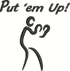 Put Em Up - 4x4 put quick stitch machine embroidery design for Gardening Aprons