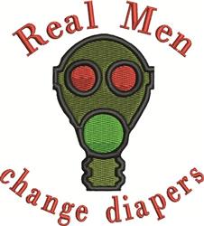 Real Men - 4x4 men detailed machine embroidery design perfect for kitchen aprons