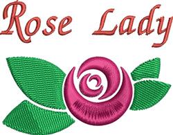 Rose Lady - 4x4 rose beginner-friendly machine embroidery design for kitchen tea towels
