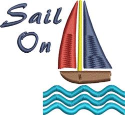 sail beginner-friendly machine digital embroidery - Sail On perfect for kitchen aprons