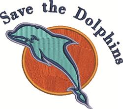 heart detailed machine embroidery - Save Dolphins perfect for Fitness Classes
