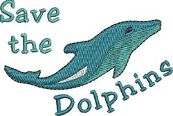 beginner-friendly dolphin machine embroidery pattern - Save The Dolphins for Kids T-Shirts