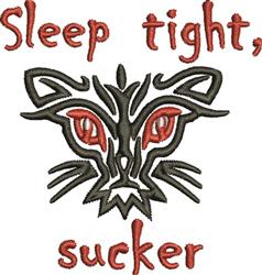 beginner-friendly kitten machine embroidery pattern - Sleep Tight for Gift Wrap