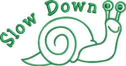 snail beginner-friendly machine embroidery - Slow Down Outline for patchwork quilt blocks