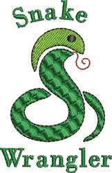 Snake Wrangler - 5x7 wrangler beginner-friendly embroidery design for reusable tote bags