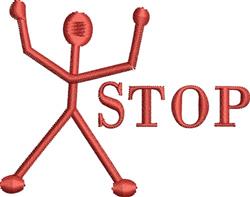 figure quick stitch machine embroidery - Stop Stick Figure for Sports Jerseys