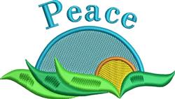 Sunset Peace - 4x4 leaf beginner-friendly embroidery design for decorative pillow covers