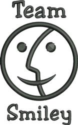 Team Smiley - 4x4 smiley beginner-friendly embroidery design for Kids T-shirts