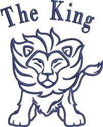 cat beginner-friendly machine embroidery - The King perfect for reusable tote bags