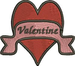 Valentine - 4x4 heart detailed machine embroidery design perfect for reusable tote bags