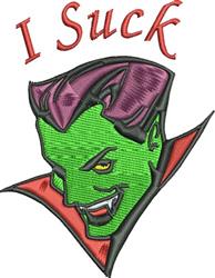 detailed halloween suck machine embroidery pattern - Vampire I Suck for Halloween Bags