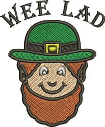 Wee Lad - 4x4 lad detailed machine embroidery design perfect for cute baby onesies