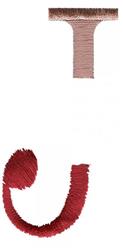 quick stitch deck machine embroidery pattern - Double Deck J for patchwork quilt blocks