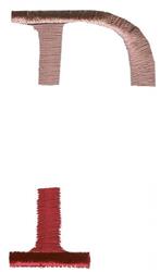 Double Deck P - 4x4 deck quick stitch machine embroidery design for kitchen tea towels